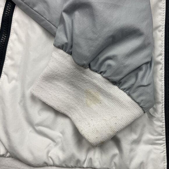 Nike Jacket Mens Medium Black White Gray Hooded Windbreaker Full Zip Colorblock - Picture 5 of 15